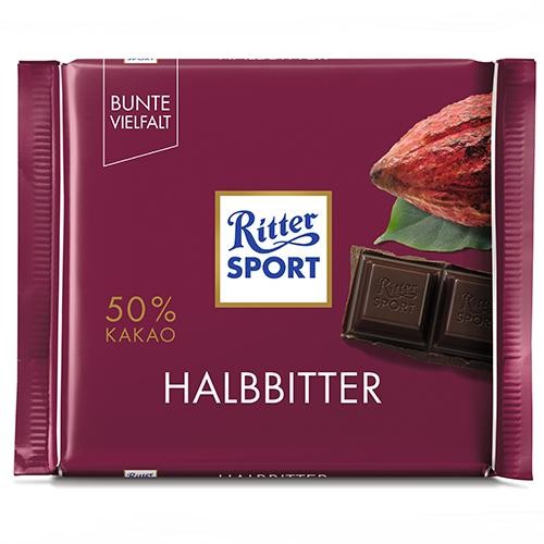 Ritter Sport Halbbitter, 100g
