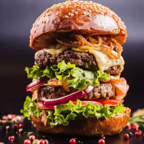 Big Burger mit pommes