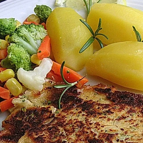 Schnitzel mit Gemüse