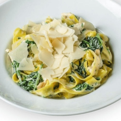 Tagliatelle überbacken Lachs