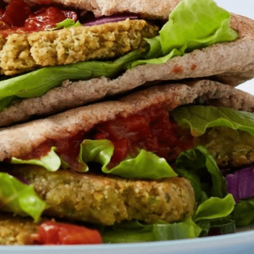 Vegetarischer Döner mit Falafel