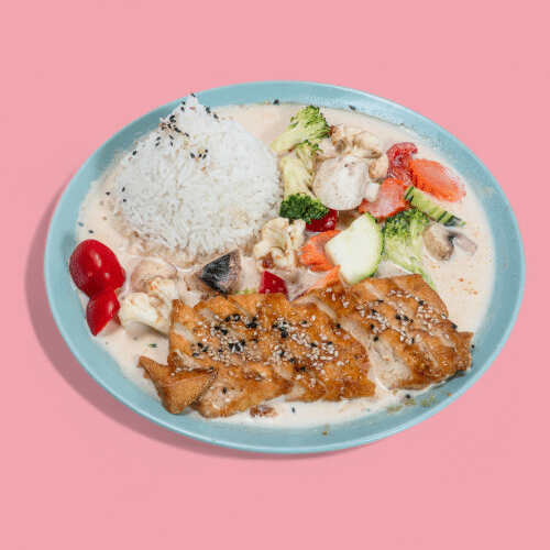 Hähnchen mit Erdnuss-Currysauce