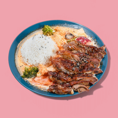 Ente mit Kokos-Currysauce