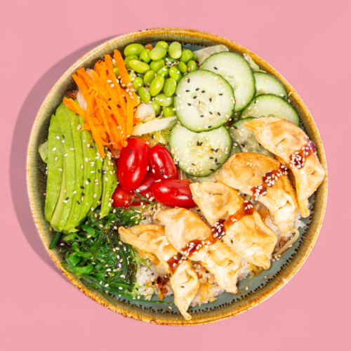 Poke Bowl Gyoza Chicken