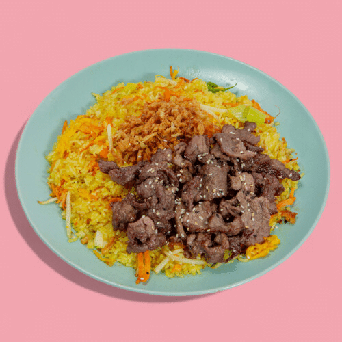 Gebratener Reis mit Rindfleisch