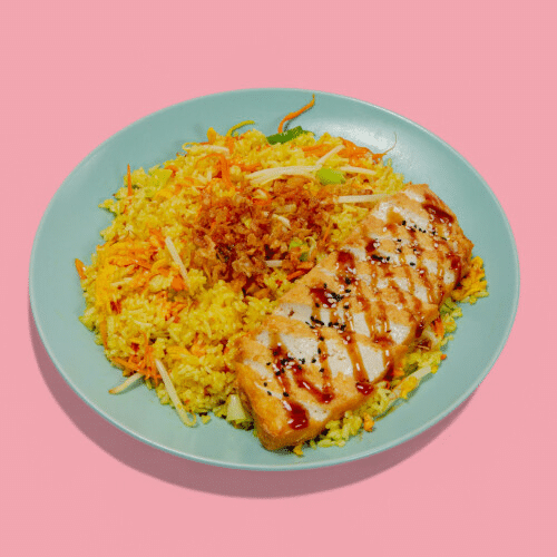 Gebratener Reis mit Tofu