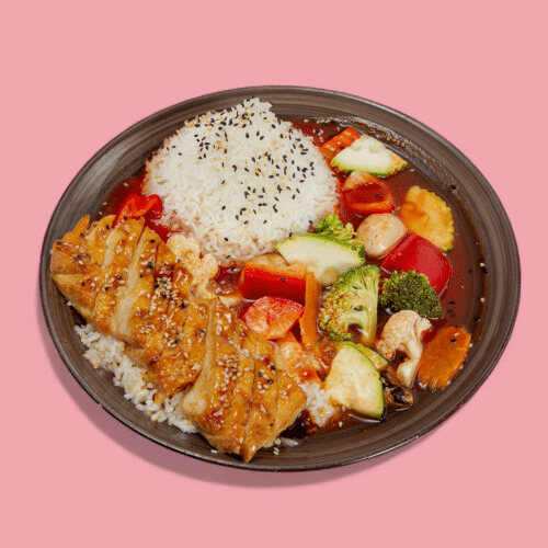 Tofu mit Süß-Sauer-Sauce
