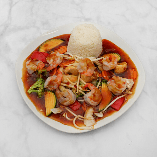 Garnelen Chop-Suey