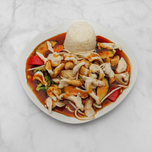Hühnerfleisch Chop-Suey