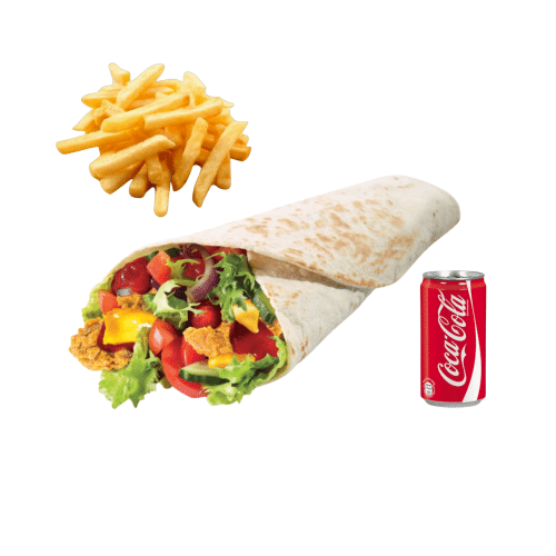 BBQ Crispy Chicken Wrap - Menü