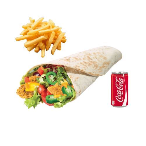 Chili Crispy Chicken Wrap (scharf) - Menü