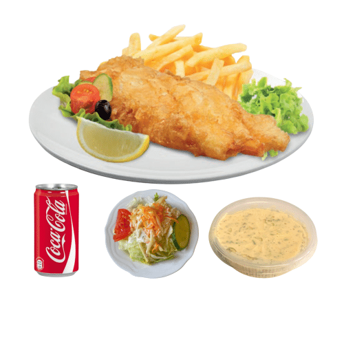 Fish and Chips-Teller - Menü