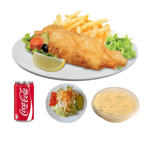 Fish and Chips-Teller - Menü