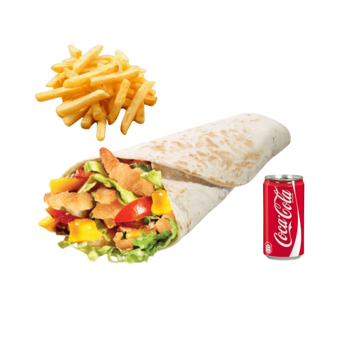 Garnelen Wrap - Menü