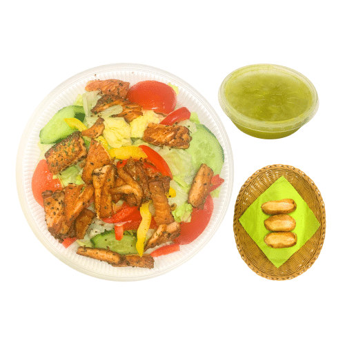 Lachsfilet Salat