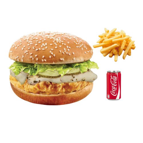 Mozzarella Crispy Chicken Burger - Menü