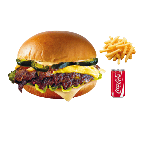 Smash Chili Cheeseburger (scharf) - Menü