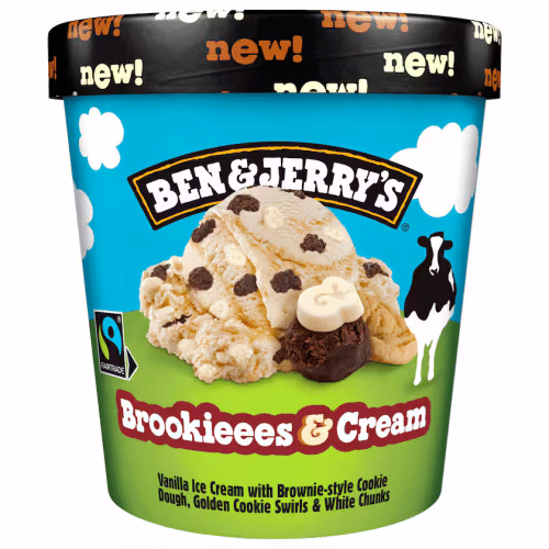 Ben & Jerry's Brookiees & Cream (406g)