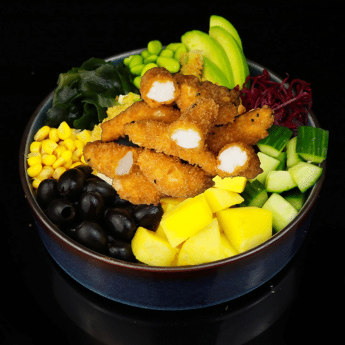 Poke Bowl Garnelen Vegan