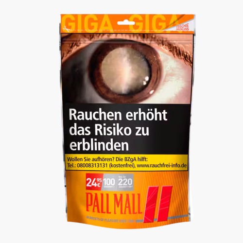 Pall Mall Tabak Red Giga 100g - 29,95€
