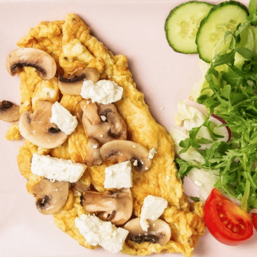 Omelette Promo mit Beilage Salat