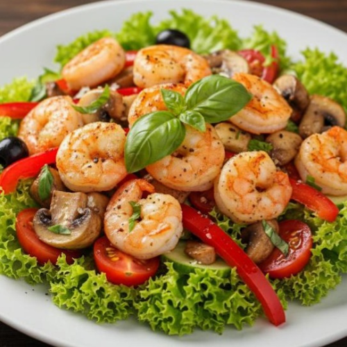 Scampi Salat