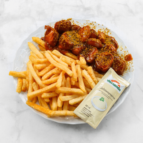 XXL currywurst mit Pommes