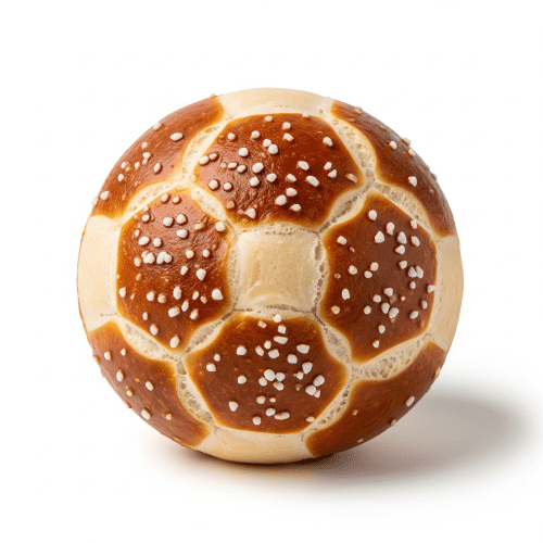 Fußball Laugenbrötchen
