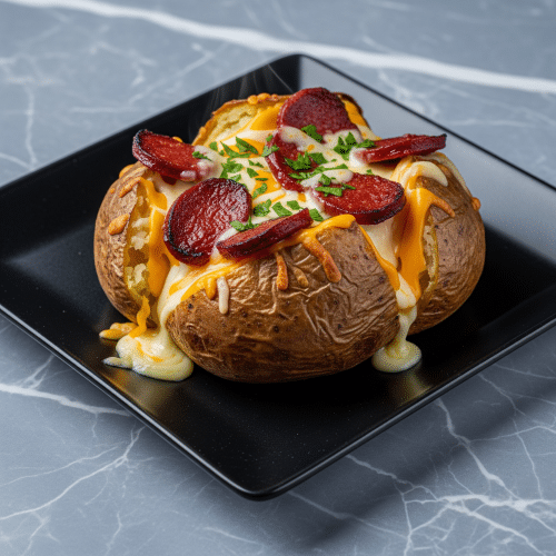 Ofenkartoffel-Kumpir-Sucuk-Käse