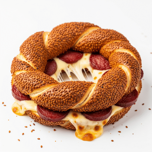 Simit Sucuk Toast