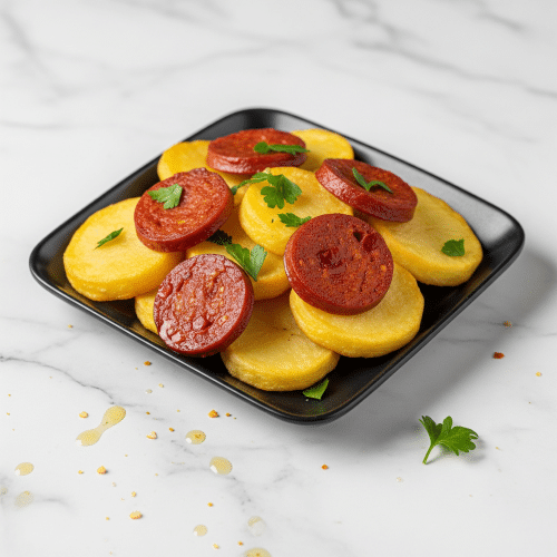 Türkisches Bauern Frühstück - Bratkartoffel mit Sucuk