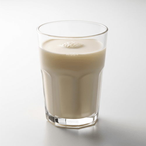 Vanillemilch Glas
