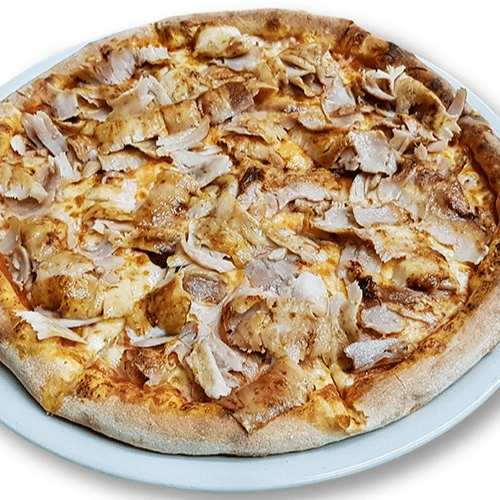 Pizza Döner vom Hackfleischspieß mit Zwiebeln