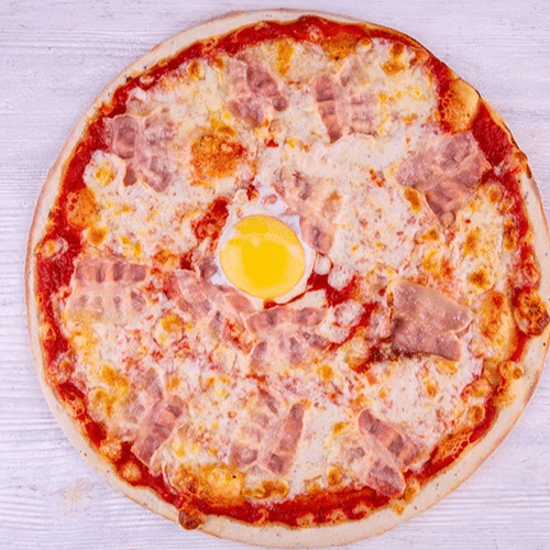 Pizza Schinken mit Ei