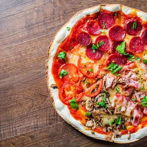 Pizza Vier Jahreszeiten (vegetarisch)