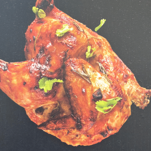 Halbes Flammen-Hähnchen