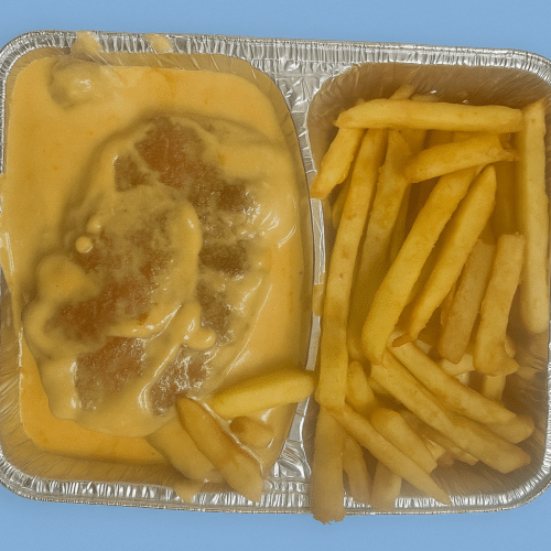 Schnitzel mit Rahmsauce (2 Stück)
