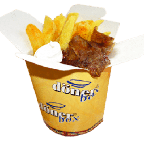 Dönerbox mit Pommes