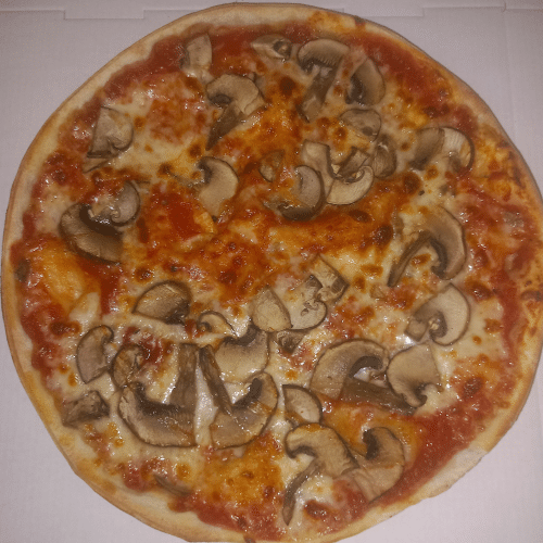 Pizza frische Champignons