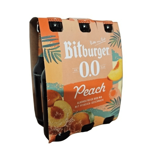 Bitburger Peach 0,0 Sixpack mild fruchtig sommerlich