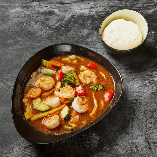 Riesengarnelen-Chili (scharf)