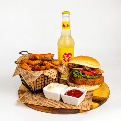 Karottenburger Menü