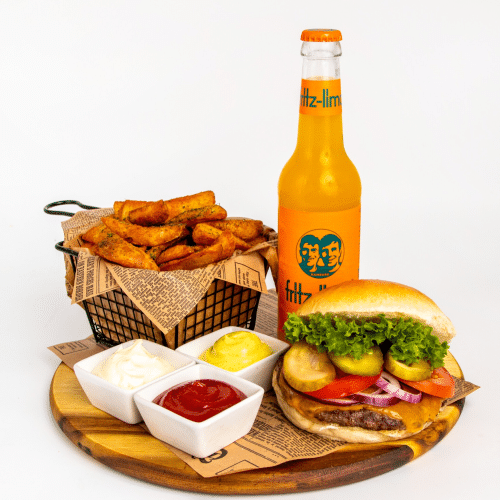 Barbecue Burger Menü