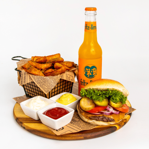 Blue Cheese Burger Menü