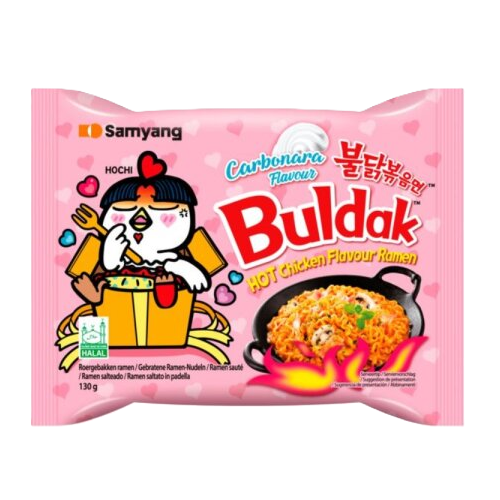 10x Samyang Buldak Carbonara Flavour Hot Chicken 130g
