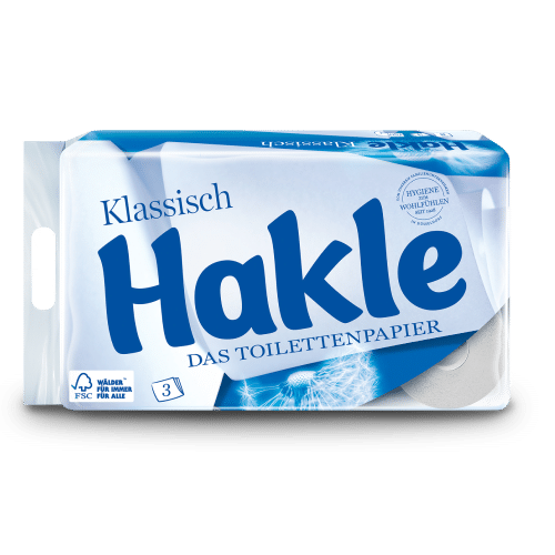 Hakle Toilettenpapier 8 Rollen 150 Blatt 3lagig