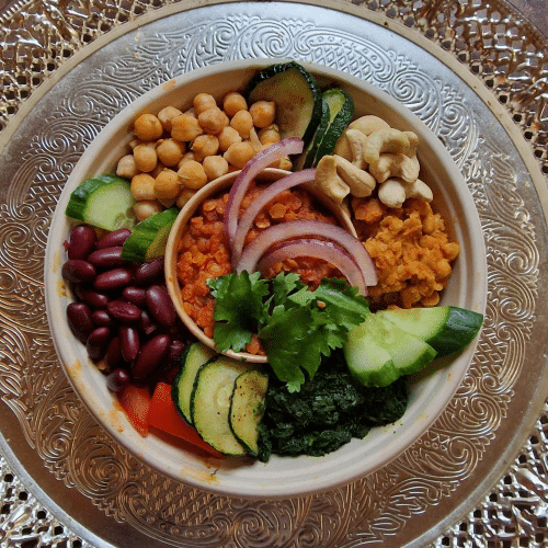 Sweet Masala Dal Bowl ( vegan )