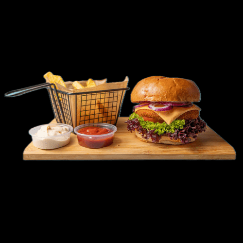Crispy Chicken Burger Menü XL