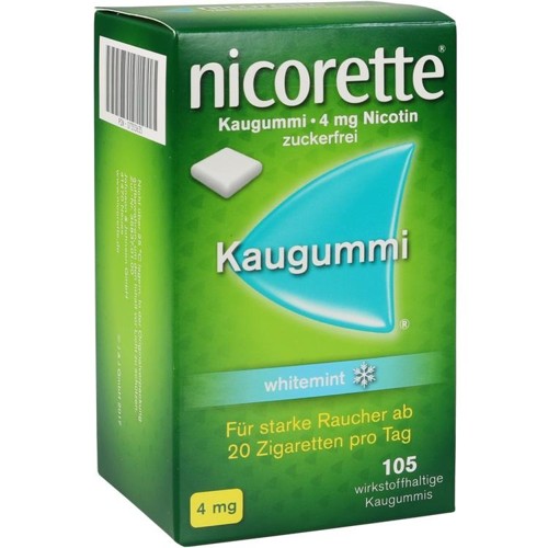 nicorette Kaugummi 4mg whitemint 105 Stück