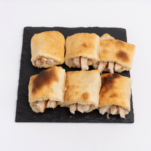 Snack Rolls Hähnchenbrust und Sauce Hollandaise
